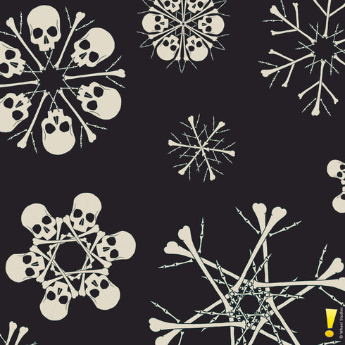 Bone Snowflake Hawaiian Shirt